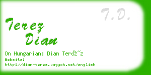 terez dian business card